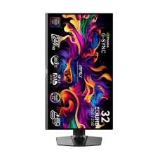 MSI MPG 322URX QD-OLED 32 Inch (31.5 Inch Viewable) 4K UHD Display Dual HDMI DP USB USB-C Gaming Monitor (3 Years Burn Warranty)